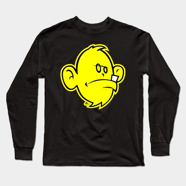 Mad Monkey (darks) Long Sleeve T-Shirt by Lin Workman Art